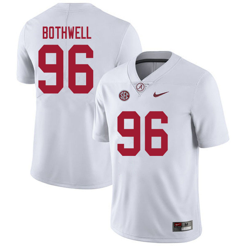 Alabama Crimson Tide Men's Landon Bothwell #96 White NCAA Nike Authentic Stitched 2020 College Football Jersey TT16G41IH